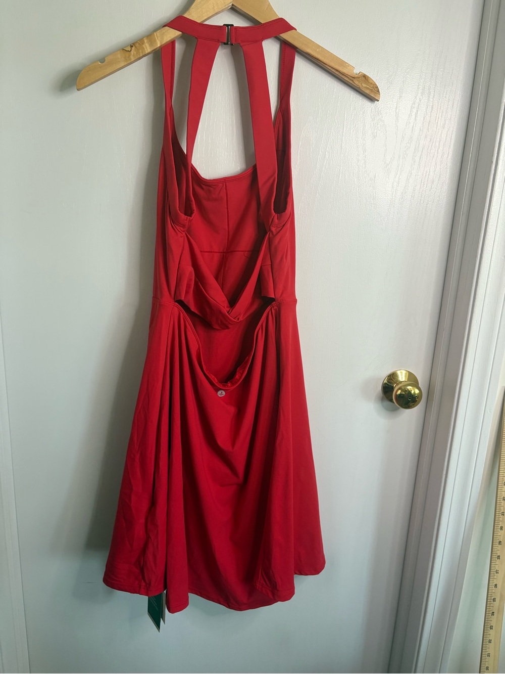Halara NWT SzL SoftlyZero™ Airy Backless Twisted Flare Dance Active Dress Tennis - Picture 3 of 9